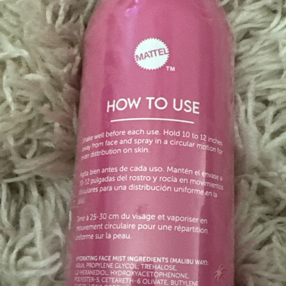 Beauty Creations Barbie Malibu Way Hydrating Face Mist, 3.38 oz (SEALED)